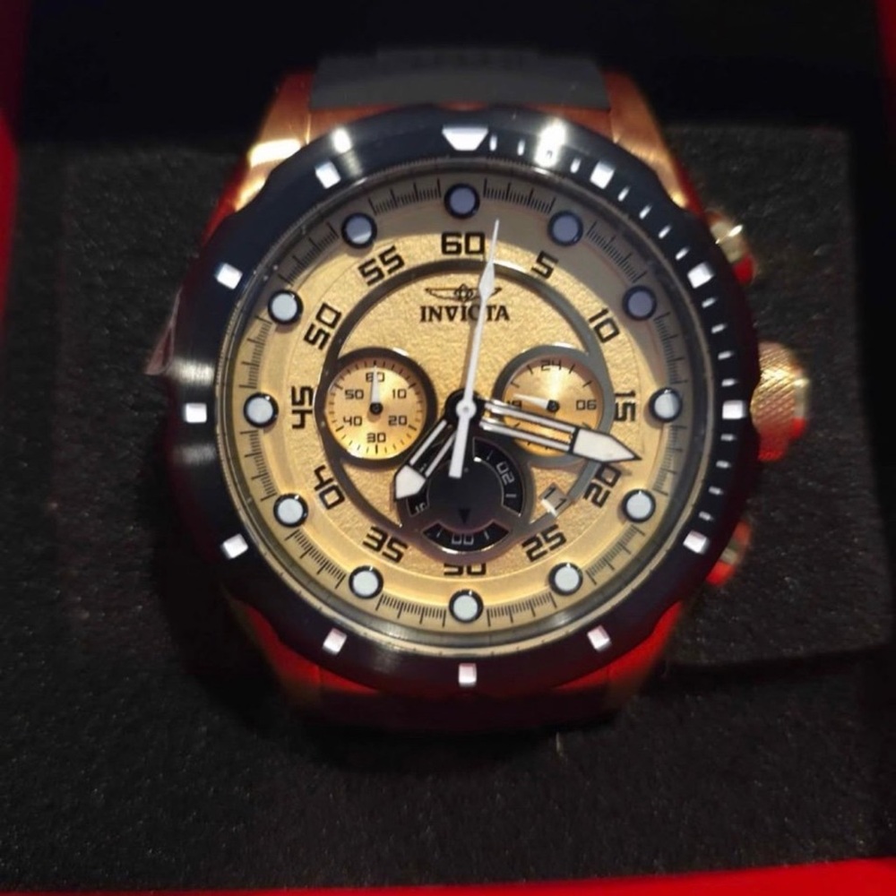 Invicta Gold and Black Speedway Watch